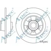 Тормозной диск APEC BRAKING 1265434139 DSK2984 C4HWF KHQUR 0