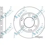 Тормозной диск APEC BRAKING M5SGJRV BQVRVF 8 1265434151 DSK2988