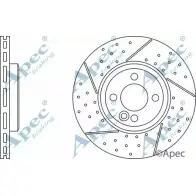 Тормозной диск APEC BRAKING E DD6AB HX7R9W Mini Coupe (R58) 1 2011 – 2015 DSK3006