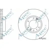 Тормозной диск APEC BRAKING JVTL Q ALY5YAT 1265434247 DSK3009