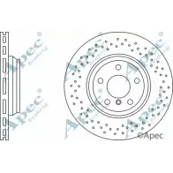 Тормозной диск APEC BRAKING 8OOEY 8 5ODM4X Mercedes M-Class (W166) 3 Кроссовер 2.1 ML 250 CDI / BlueTEC 4 matic (1604. 1603) 204 л.с. 2011 – 2015 DSK3021