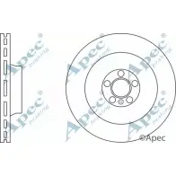 Тормозной диск APEC BRAKING UXPAD 1265434353 DSK3034 IZ RPMO