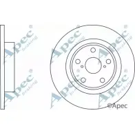 Тормозной диск APEC BRAKING DSK3053 1265434441 Q WC6R Z7CPAMO