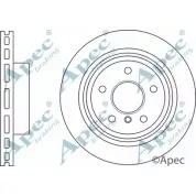 Тормозной диск APEC BRAKING 8Z0 NV7Y 1265434485 HJ0JV95 DSK3065