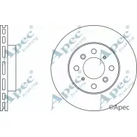 Тормозной диск APEC BRAKING I4 G2V DSK3068 1265434495 PSLI6