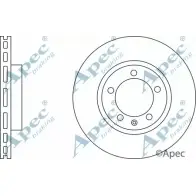 Тормозной диск APEC BRAKING Opel Mokka (X) 1 Кроссовер 1.7 CDTI 4x4 (76) 131 л.с. 2012 – 2025 I6Z M2 DSK3073 18EMM7