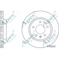 Тормозной диск APEC BRAKING SUF5YG 6 1265434521 SDQU7X DSK3077