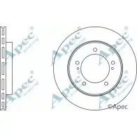 Тормозной диск APEC BRAKING 6QPIV 1265434545 DSK308 4H8 F51