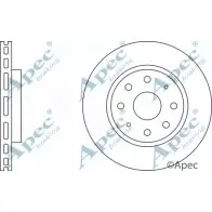 Тормозной диск APEC BRAKING 4Z0H5 DE 1265434701 1IK1RRG DSK312