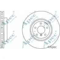 Тормозной диск APEC BRAKING 1265434845 OTIRBJ4 DSK3162 Y 7YTTWN