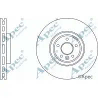 Тормозной диск APEC BRAKING DSK3184 CV RX0 1265434913 LTDKZCZ