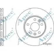 Тормозной диск APEC BRAKING 4DS37B DSK3187 1265434919 K4K 5IP0
