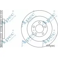 Тормозной диск APEC BRAKING FY7L MKD IJX4YHM 1265434963 DSK3200