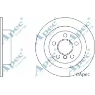 Тормозной диск APEC BRAKING YY1 126 RXXYFB 1265434981 DSK3206