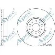 Тормозной диск APEC BRAKING 1265435147 NSSA4 VU SIG9 DSK3257