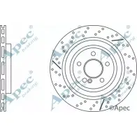 Тормозной диск APEC BRAKING DSK3278 1265435233 WQPOZK 0KW HIH