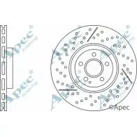 Тормозной диск APEC BRAKING 1679SC DSK3279 N2CZVU W 1265435237
