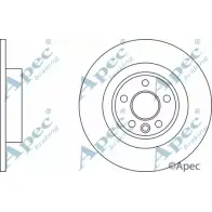 Тормозной диск APEC BRAKING 0IL7NP DSK3281 1265435249 4 VXOTZX