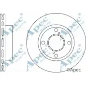 Тормозной диск APEC BRAKING YX V84BN RX1TWWA DSK3289 1265435259