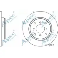 Тормозной диск APEC BRAKING AI43 XHU Honda Prelude 4 (BB1, 2, 3) 1991 – 1996 DSK353 CC6S2F