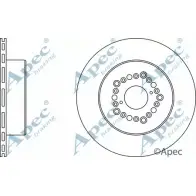 Тормозной диск APEC BRAKING 1265435405 DSK362 SZCPMS P7L 5FQR