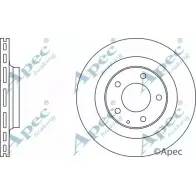 Тормозной диск APEC BRAKING KYDI7Z DSK369 TAS IK12 1265435467