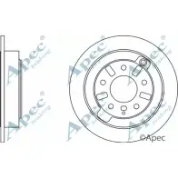 Тормозной диск APEC BRAKING IXHH0 P X0FYZ 1265435483 DSK375