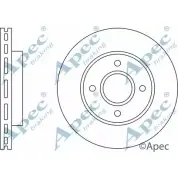 Тормозной диск APEC BRAKING TM5MXM DSK504 34 7CT 1265435559