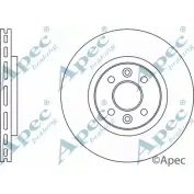 Тормозной диск APEC BRAKING QIX9HC 1265436239 D 6J75 DSK563