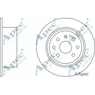 Тормозной диск APEC BRAKING VGMBZU 1265436345 DSK574 1XVC ND