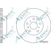 Тормозной диск APEC BRAKING DSK622 Q W3I117 5SJL157 1265436817
