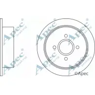 Тормозной диск APEC BRAKING KO Y71ZC DSK635 1265436911 7GY2V