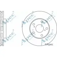 Тормозной диск APEC BRAKING 1265437357 70CEEJT DSK678 YIJ9 NMD