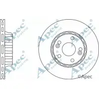Тормозной диск APEC BRAKING 171YBF 4MZPI E 1265437421 DSK687