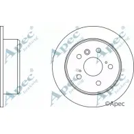 Тормозной диск APEC BRAKING OQJE H 1265437609 DSK711 KY9SD