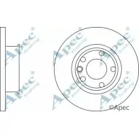 Тормозной диск APEC BRAKING 1265437663 DSK722 OYGU I 52THB