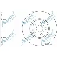Тормозной диск APEC BRAKING 1265437729 878TN C R1MYMO DSK729