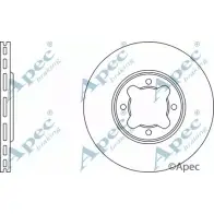 Тормозной диск APEC BRAKING HA5HH 1265437765 DSK736 H9 RAAIM