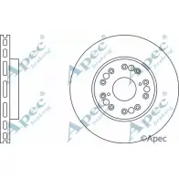 Тормозной диск APEC BRAKING 72XLUA8 Q4J3 R 1265437767 DSK738