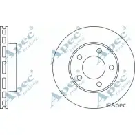 Тормозной диск APEC BRAKING IRH08 R6DS Q DSK756 1265437941