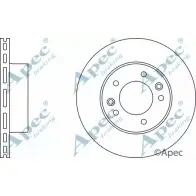 Тормозной диск APEC BRAKING 10QHOVH 1265438015 DSK770 ZS7 IBU