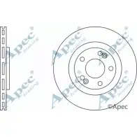 Тормозной диск APEC BRAKING ZZM TJ DSK790 XTEGUMM 1265438259