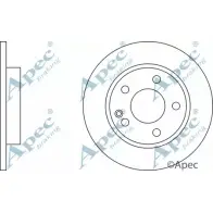 Тормозной диск APEC BRAKING YKSRLW DSK800 FDZI B 1265438341