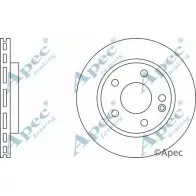 Тормозной диск APEC BRAKING Mercedes A-Class (W168) 1 Хэтчбек 1.7 A 170 CDI (1609. 1609) 95 л.с. 2001 – 2004 M6 YO361 66LORZ DSK813