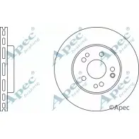 Тормозной диск APEC BRAKING JUW00Z DSK936 1265438977 DV4 PM