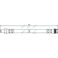 Тормозной шланг APEC BRAKING 5M925D 1265440495 HOS3174 FF M4MO