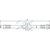 Тормозной шланг APEC BRAKING 6OZUG0 1265440515 N5 B925 HOS3177