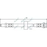 Тормозной шланг APEC BRAKING Ford Mondeo 3 (GE, B4Y) Седан 2.2 TDCi 155 л.с. 2004 – 2007 GBU4GVK DOLV F HOS3202