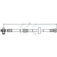 Тормозной шланг APEC BRAKING Audi A2 HOS3273 501YZFF IXE6 1V