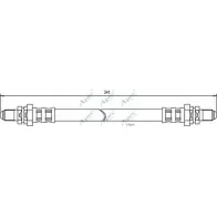 Тормозной шланг APEC BRAKING U65I5 1265441149 HOS3285 E92R O9L